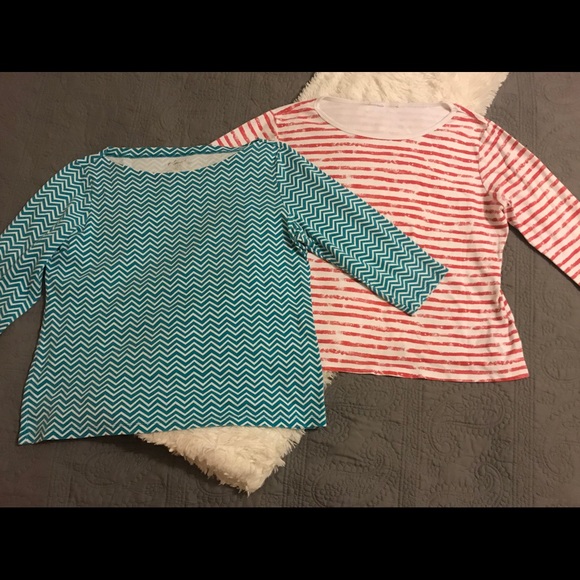 Kim Rogers Tops - ~~4 for $10 Sale~~Two 3/4 sleeve cotton tops.